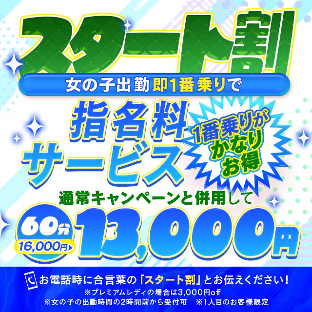 １番乗り！　スタート割！！