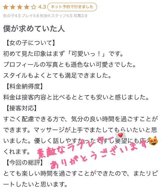 【お礼写メ日記】