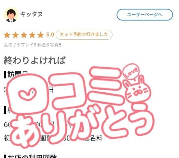【お礼写メ日記】