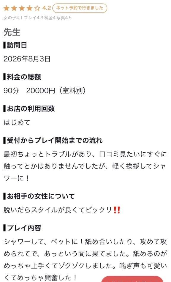 【お礼写メ日記】