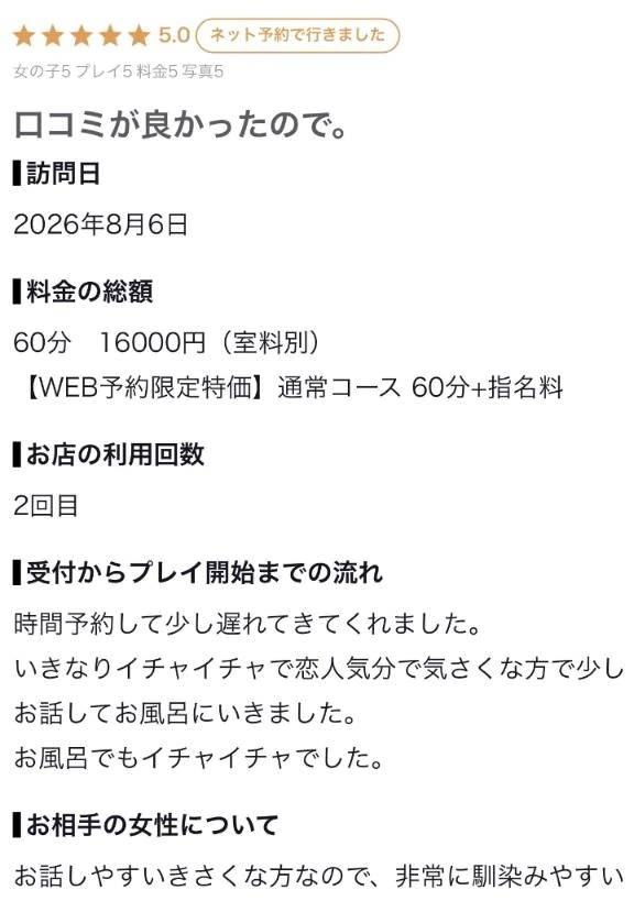 【お礼写メ日記】
