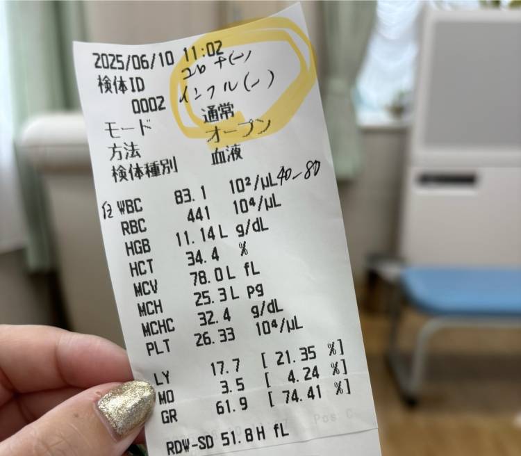 扁桃腺の腫れでした