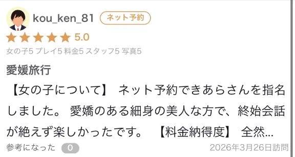 【お礼写メ日記】