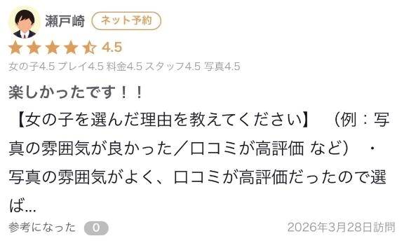 【お礼写メ日記】