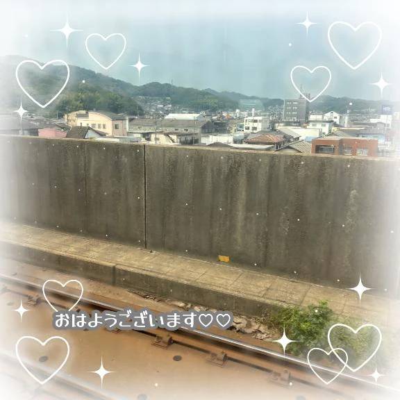 高松へ向かい中🚄💞