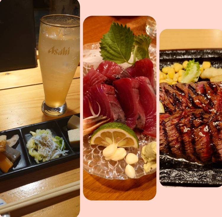 呑んで(´；ω；｀)食べて