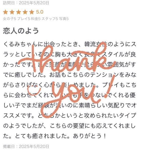 【お礼写メ日記】