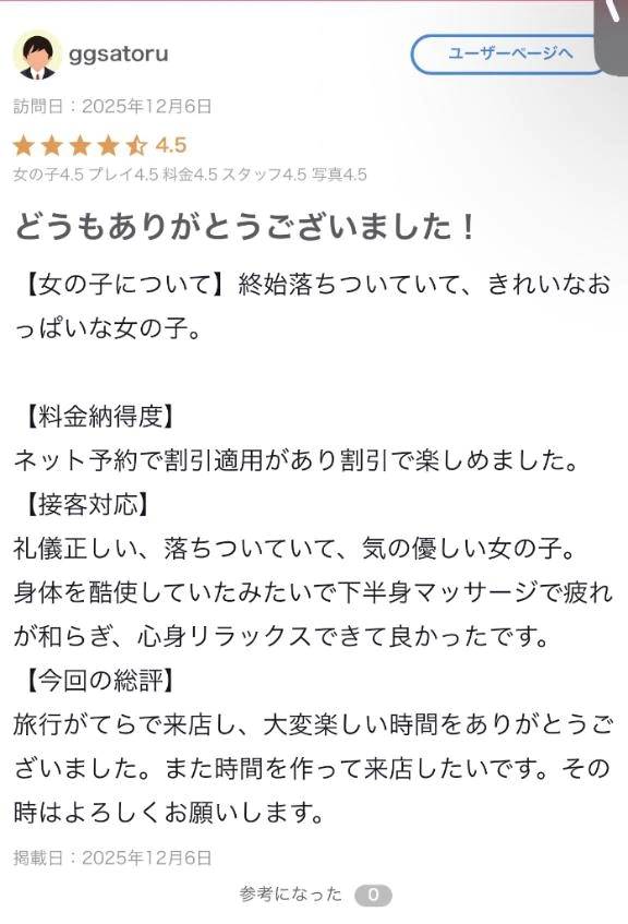 【お礼写メ日記】