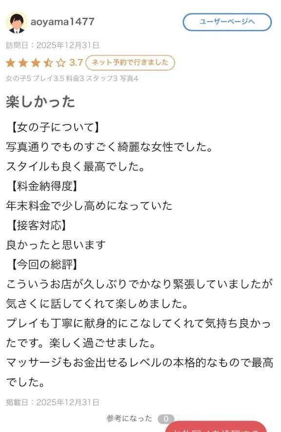 【お礼写メ日記】