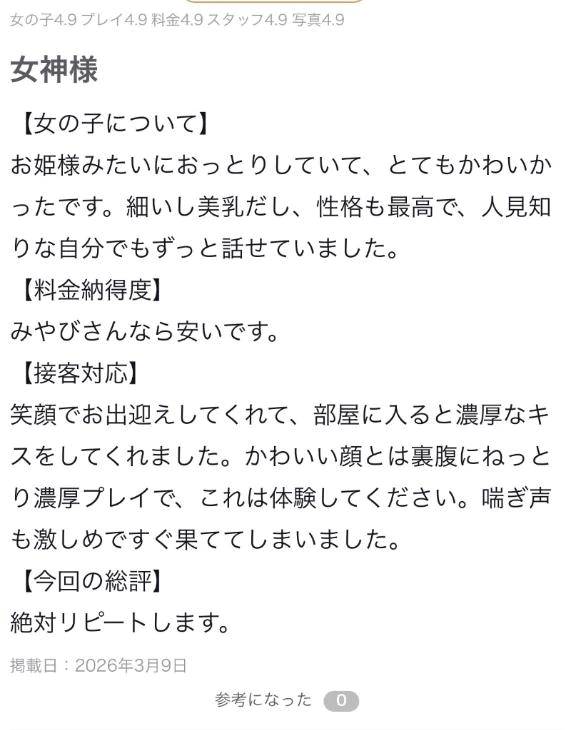 【お礼写メ日記】