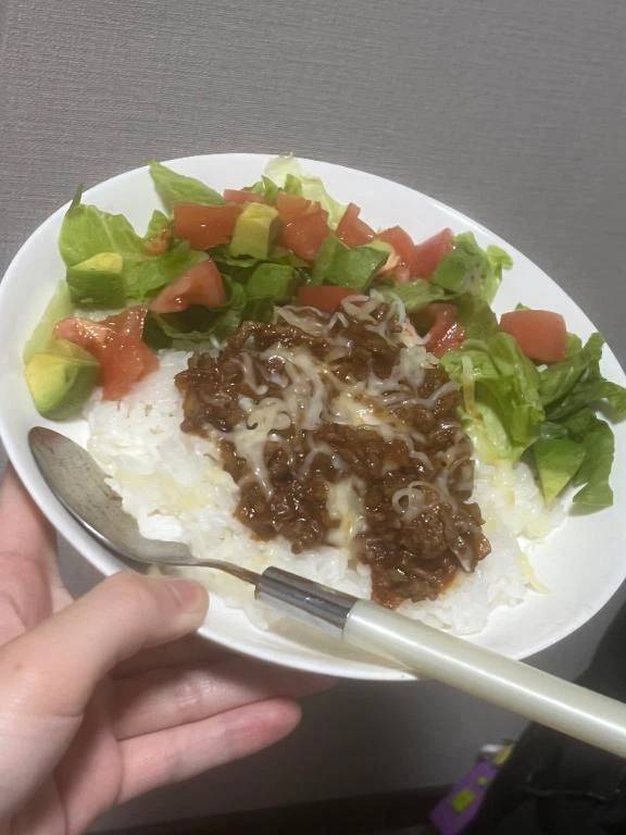 今日の晩御飯🩵