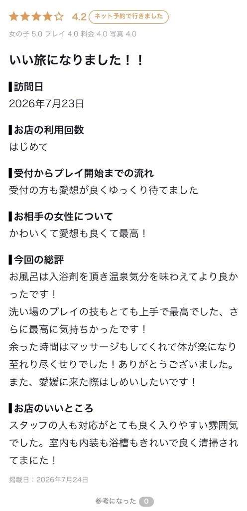 【お礼写メ日記】