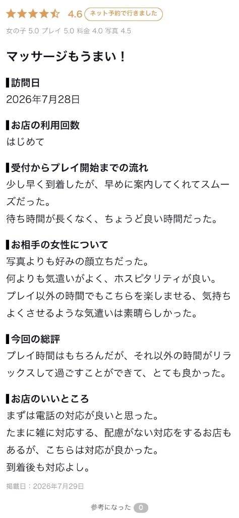 【お礼写メ日記】