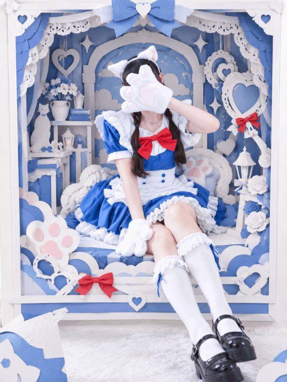 ねこちゃんめいど💙🎀.⋆