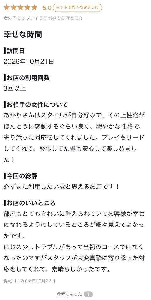【お礼写メ日記】