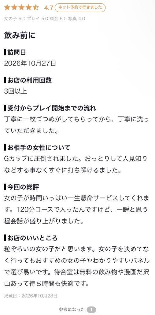 【お礼写メ日記】