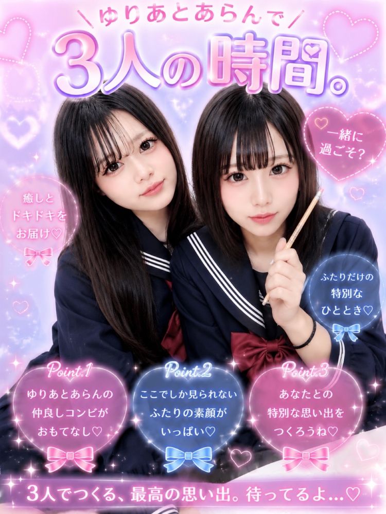 3人で一緒に🅰️Vつくろ？❣️