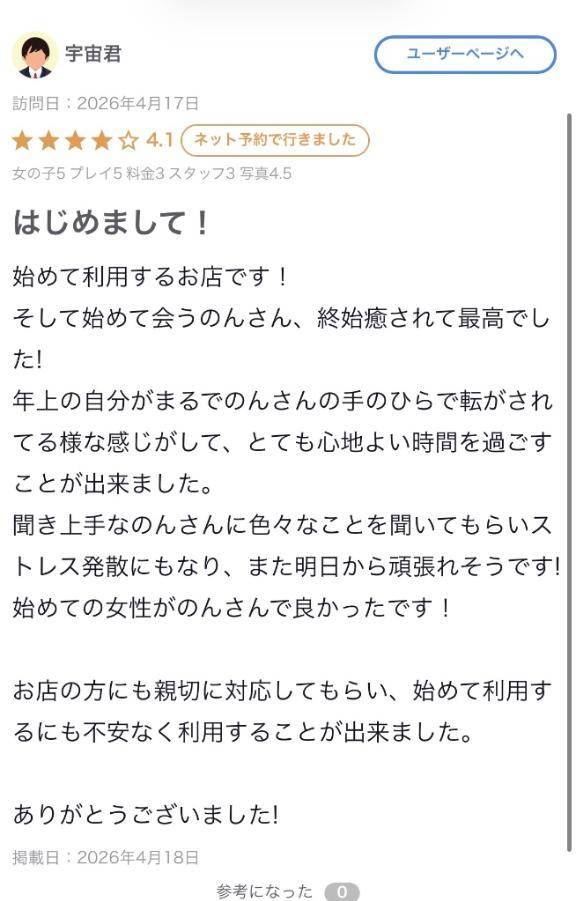 【お礼写メ日記】