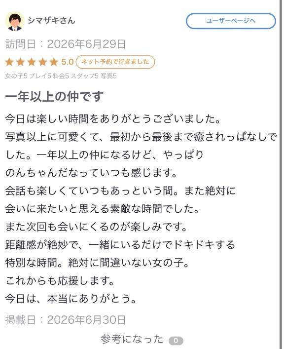 【お礼写メ日記】